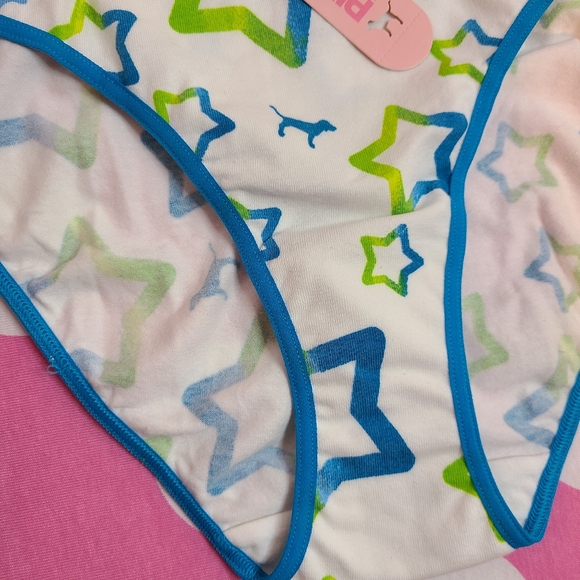 RARE Victoria's Secret PINK Vintage Graphic Cotton Low-rise Bikini Size M - Picture 2 of 5